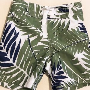 Janie & Jack boys tropical swim trunk